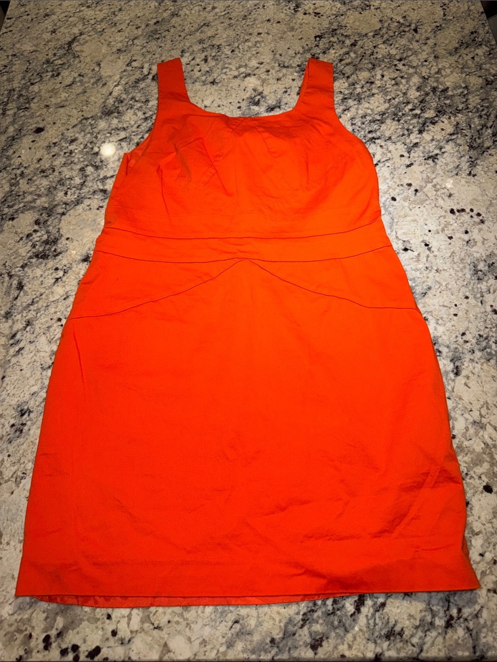 Michael Kors Vibrant Orange Sleeveless Sheath Dress
